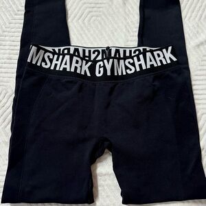 Gymshark Black Logo Waist Leggings Size Small